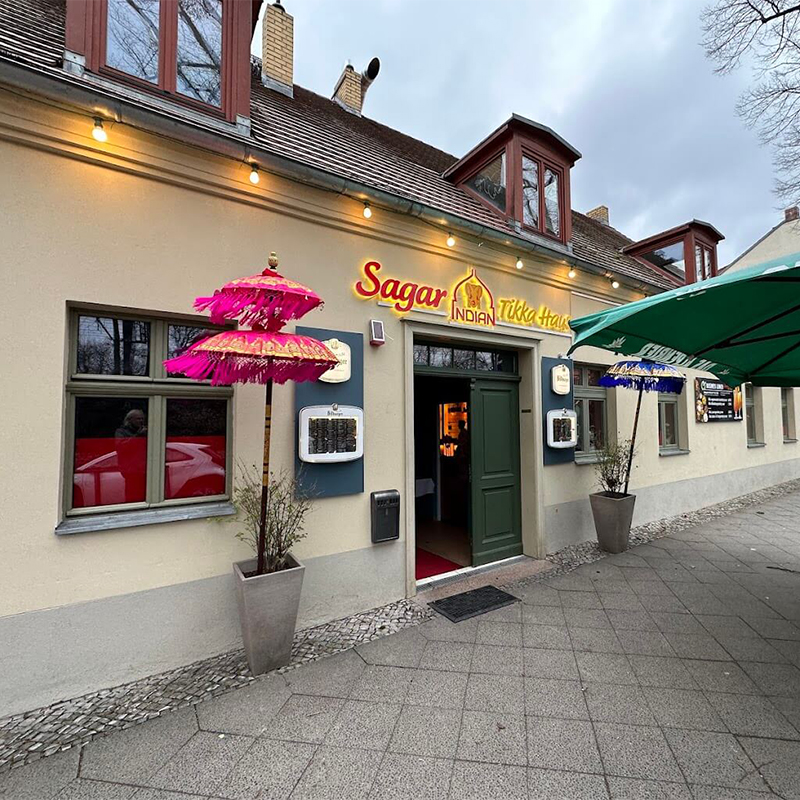 restaurant sagar indian tikka haus aussen