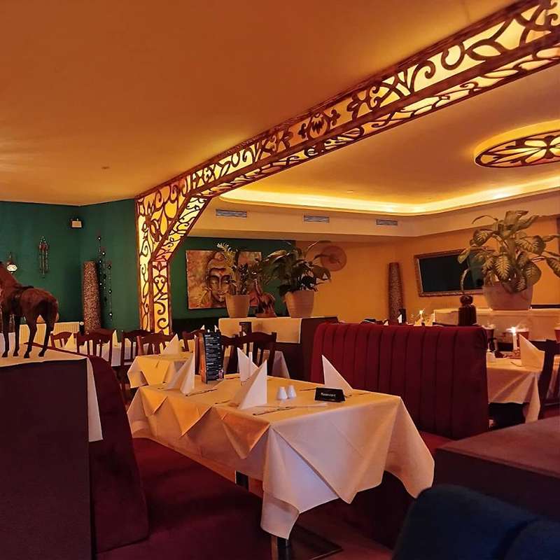 restaurant sagar indian tikka haus innenraum romantisch