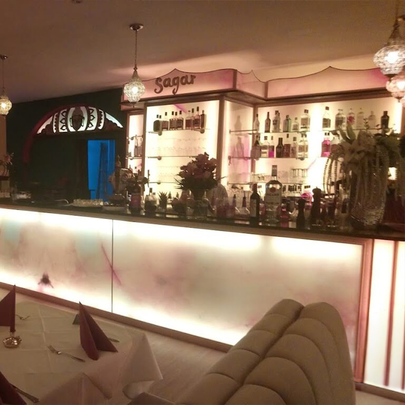 restaurant sagar indian tikka haus innenraum thresen